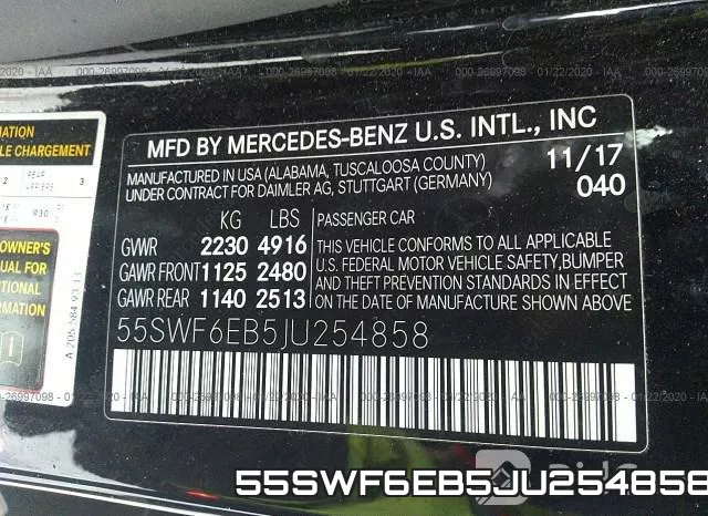 55SWF6EB5JU254858 фото 7