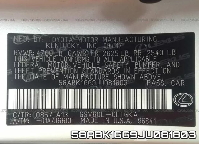 58ABK1GG9JU081803 фото 9