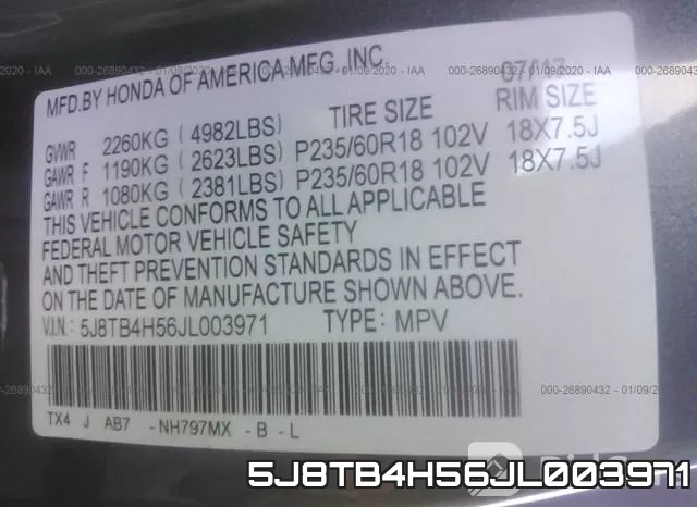 5J8TB4H56JL003971 фото 6