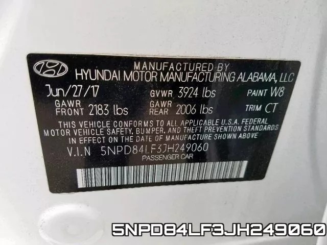 5NPD84LF3JH249060 фото 2