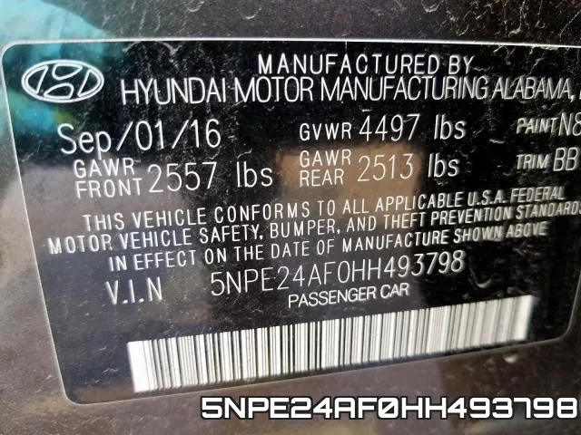 5NPE24AF0HH493798 фото 2