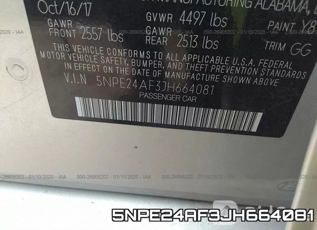 5NPE24AF3JH664081 фото 9