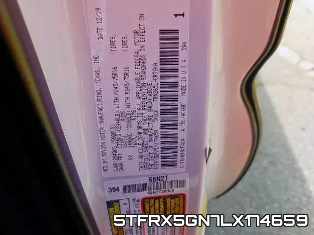 5TFRX5GN7LX174659 фото 2