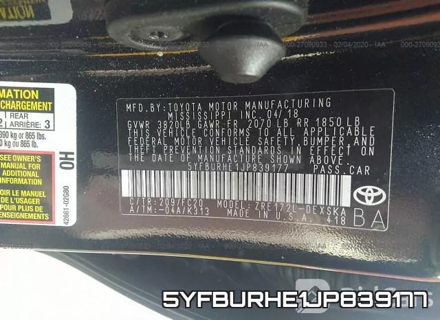 5YFBURHE1JP839177 фото 6