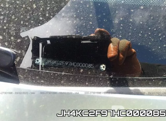 JH4KC2F97HC000085 фото 6