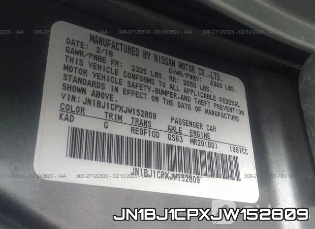 JN1BJ1CPXJW152809 фото 9