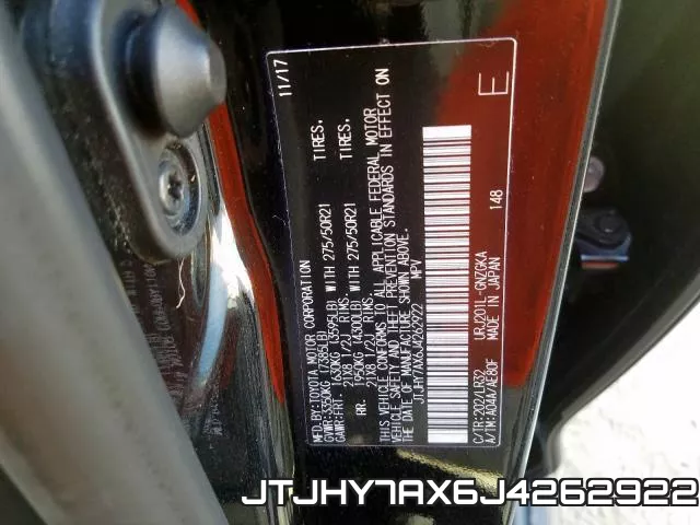 JTJHY7AX6J4262922 фото 2