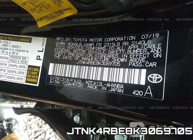 JTNK4RBE8K3069705 фото 4