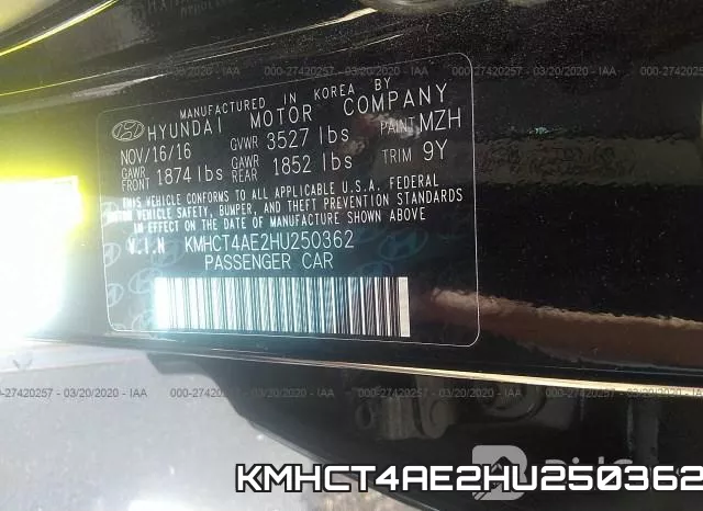 KMHCT4AE2HU250362 фото 9