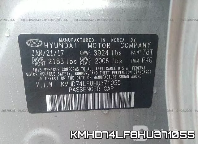 KMHD74LF8HU371055 фото 5