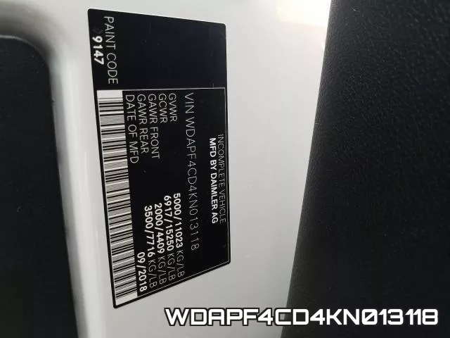WDAPF4CD4KN013118 фото 2
