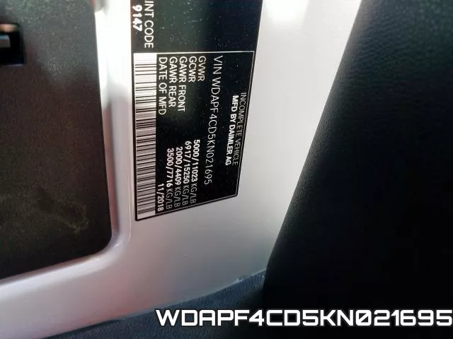 WDAPF4CD5KN021695 фото 2