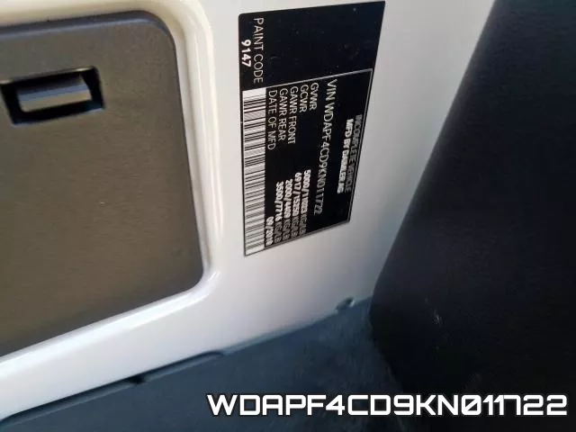 WDAPF4CD9KN011722 фото 2