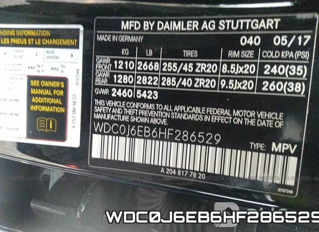 WDC0J6EB6HF286529 фото 8