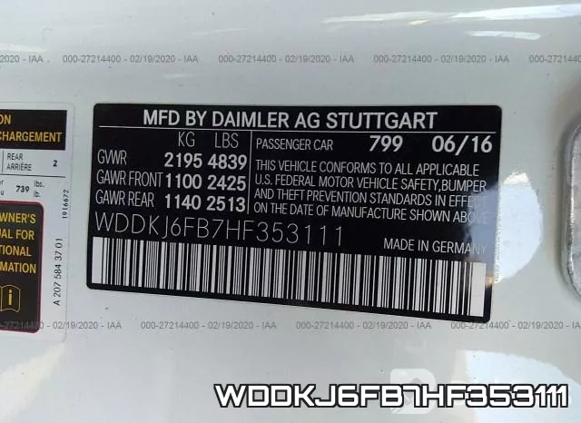 WDDKJ6FB7HF353111 фото 6