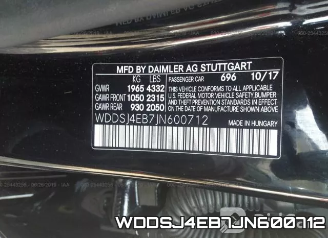 WDDSJ4EB7JN600712 фото 6