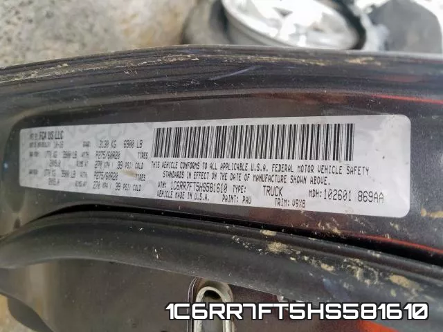 1C6RR7FT5HS581610 фото 2