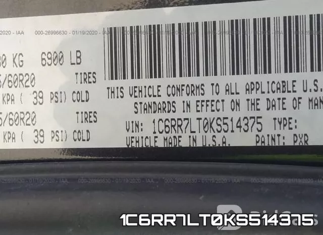 1C6RR7LT0KS514375 фото 7