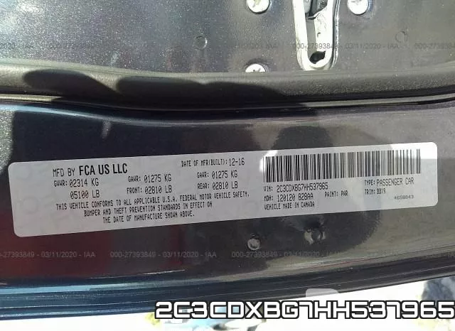 2C3CDXBG7HH537965 фото 8