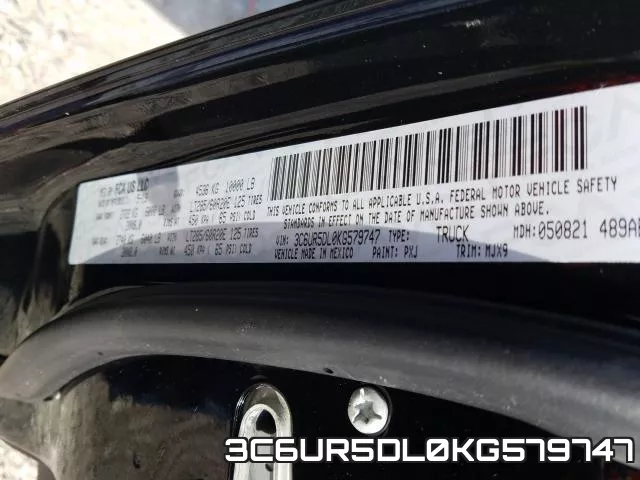 3C6UR5DL0KG579747 фото 2