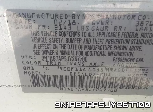 3N1AB7AP5JY267700 фото 8