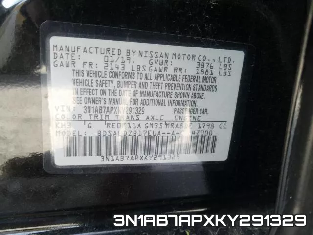 3N1AB7APXKY291329 фото 2