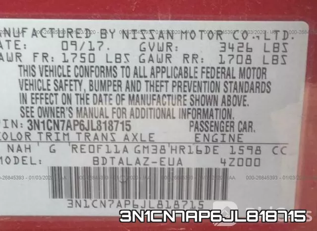 3N1CN7AP6JL818715 фото 7