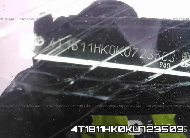 4T1B11HK0KU723503 фото 8