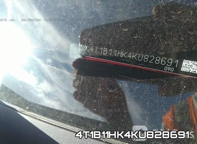 4T1B11HK4KU828691 фото 5
