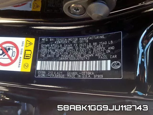 58ABK1GG9JU112743 фото 2
