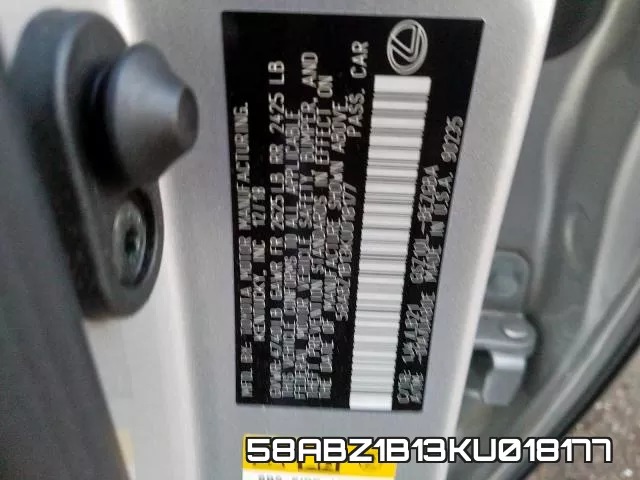 58ABZ1B13KU018177 фото 2