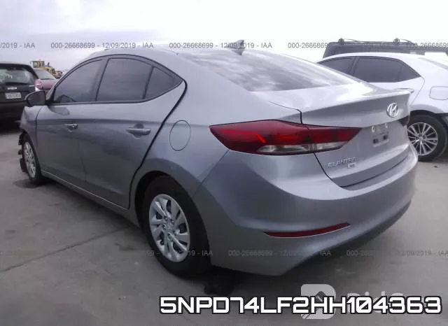 5NPD74LF2HH104363 фото 3