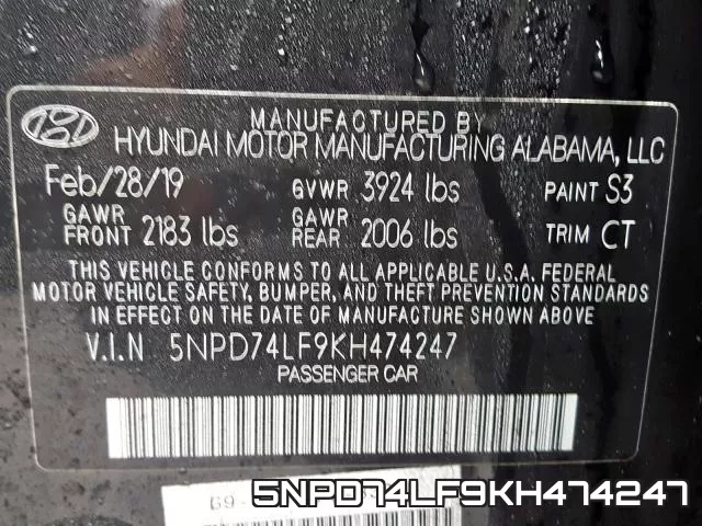 5NPD74LF9KH474247 фото 2