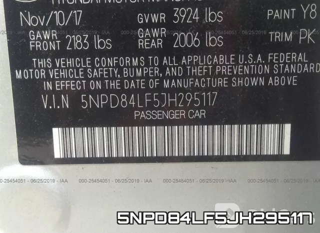 5NPD84LF5JH295117 фото 7