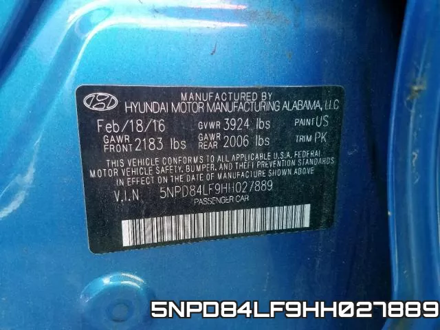 5NPD84LF9HH027889 фото 2