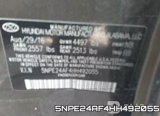 5NPE24AF4HH492055 фото 6
