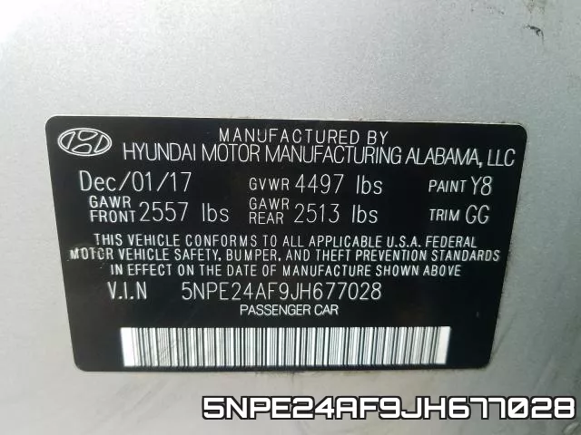 5NPE24AF9JH677028 фото 2