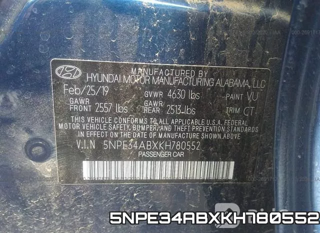 5NPE34ABXKH780552 фото 8