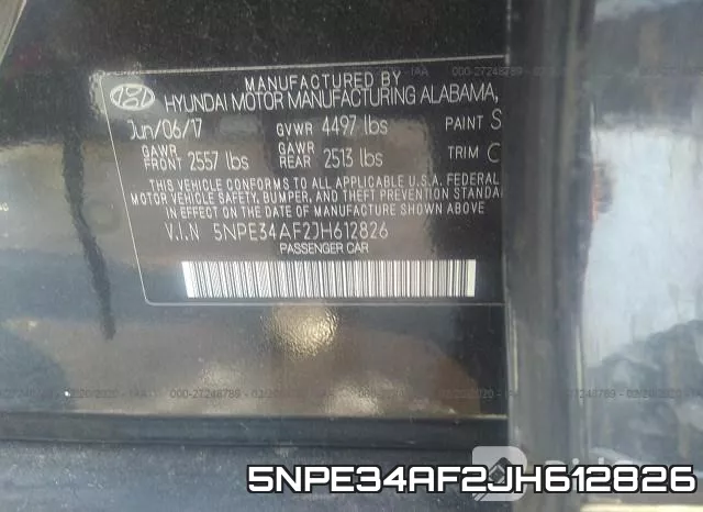 5NPE34AF2JH612826 фото 9