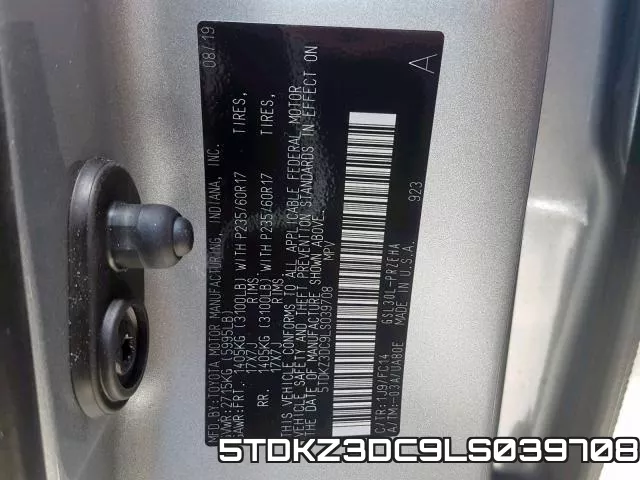 5TDKZ3DC9LS039708 фото 2