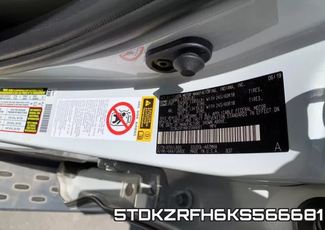 5TDKZRFH6KS566681 фото 2
