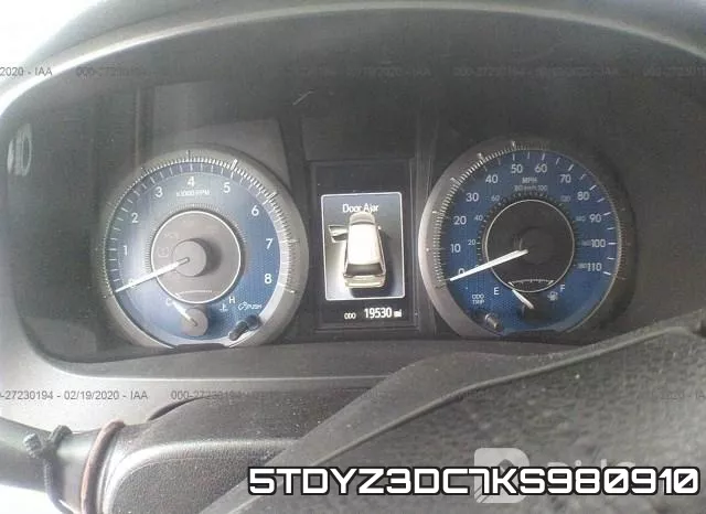 5TDYZ3DC7KS980910 фото 6