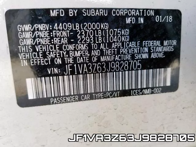 JF1VA3Z63J9828705 фото 2