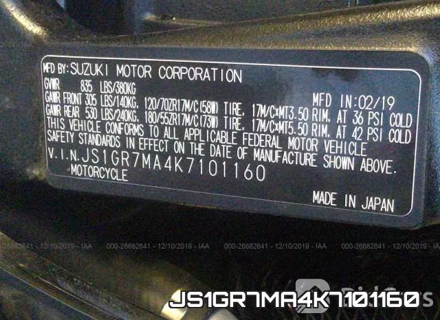 JS1GR7MA4K7101160 фото 2