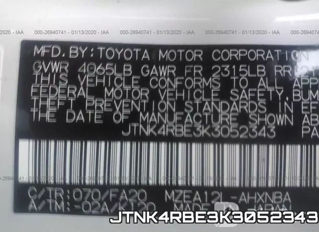 JTNK4RBE3K3052343 фото 8
