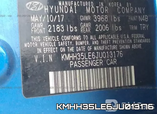 KMHH35LE6JU013176 фото 9