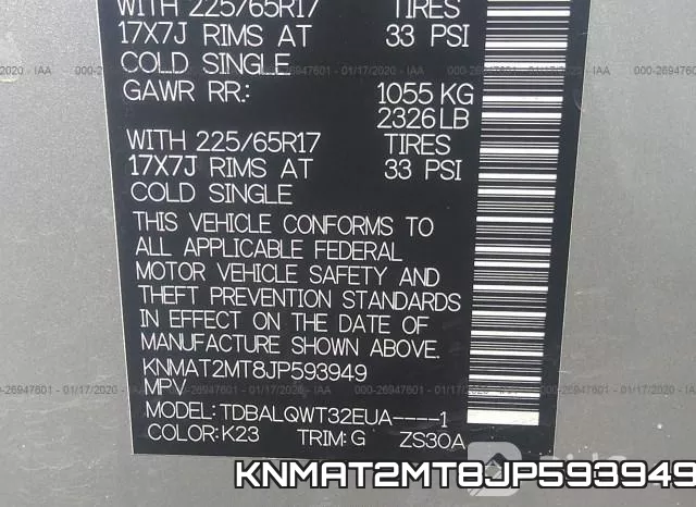 KNMAT2MT8JP593949 фото 6