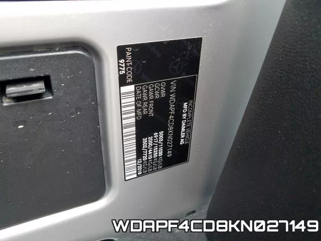 WDAPF4CD8KN027149 фото 2