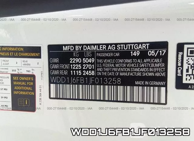 WDD1J6FB1JF013258 фото 6