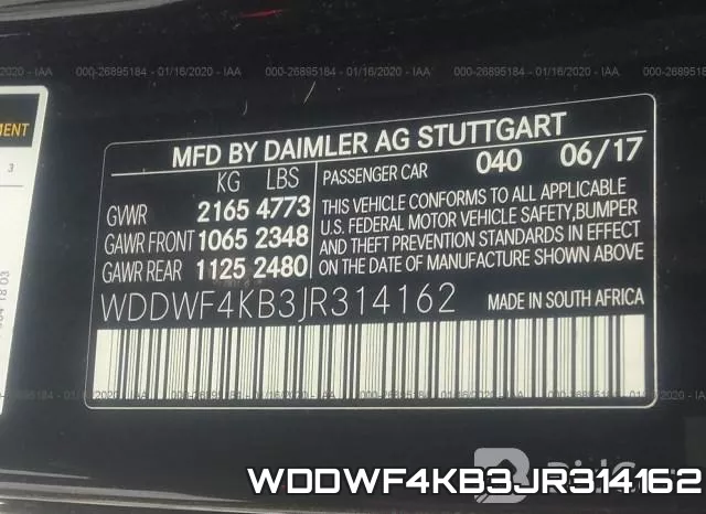WDDWF4KB3JR314162 фото 5